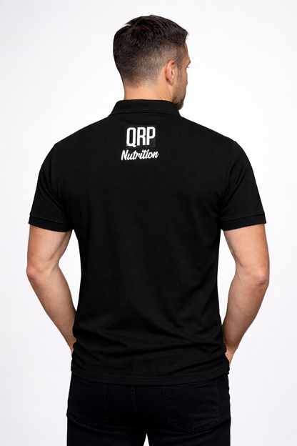 QRP Nutrition Black Polo for Men