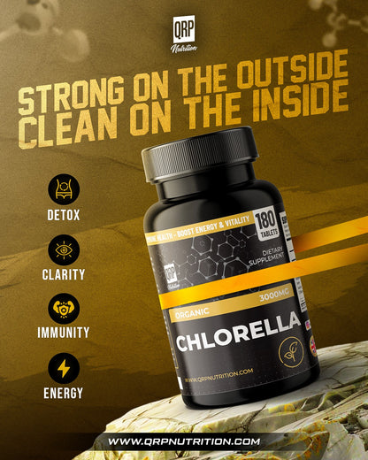 QRP Nutrition Organic CHLORELLA 180 tablets