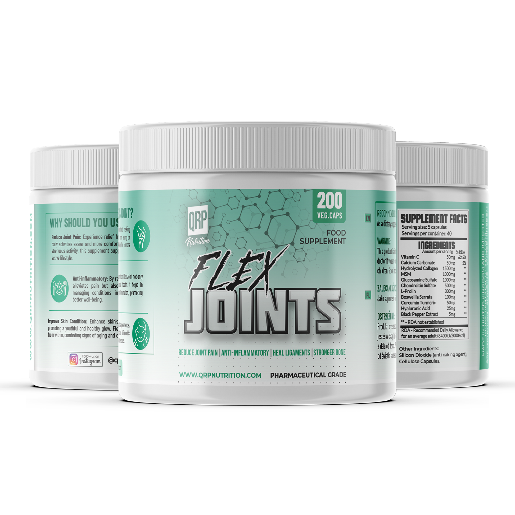 QRP Nutrition FLEX JOINTS 200capsules image 0
