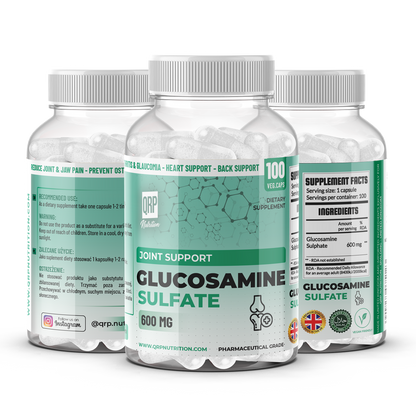 QRP Nutrition Glucosamine Sulphate 600mg 100capsules image 0