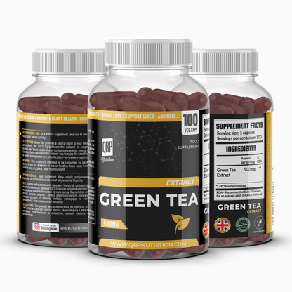 QRP Nutrition GREEN TEA extract 500mg 100caps image 0
