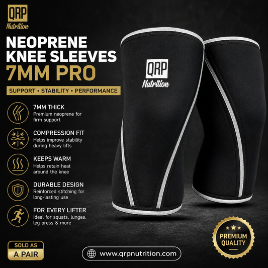 QRP Nutrition Neopren Knee Sleeves Support 7mm PRO