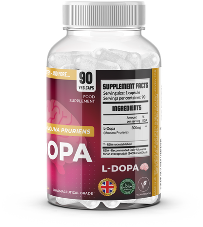 QRP Nutrition L-Dopa Mucuna Pruriens (90caps) image 4