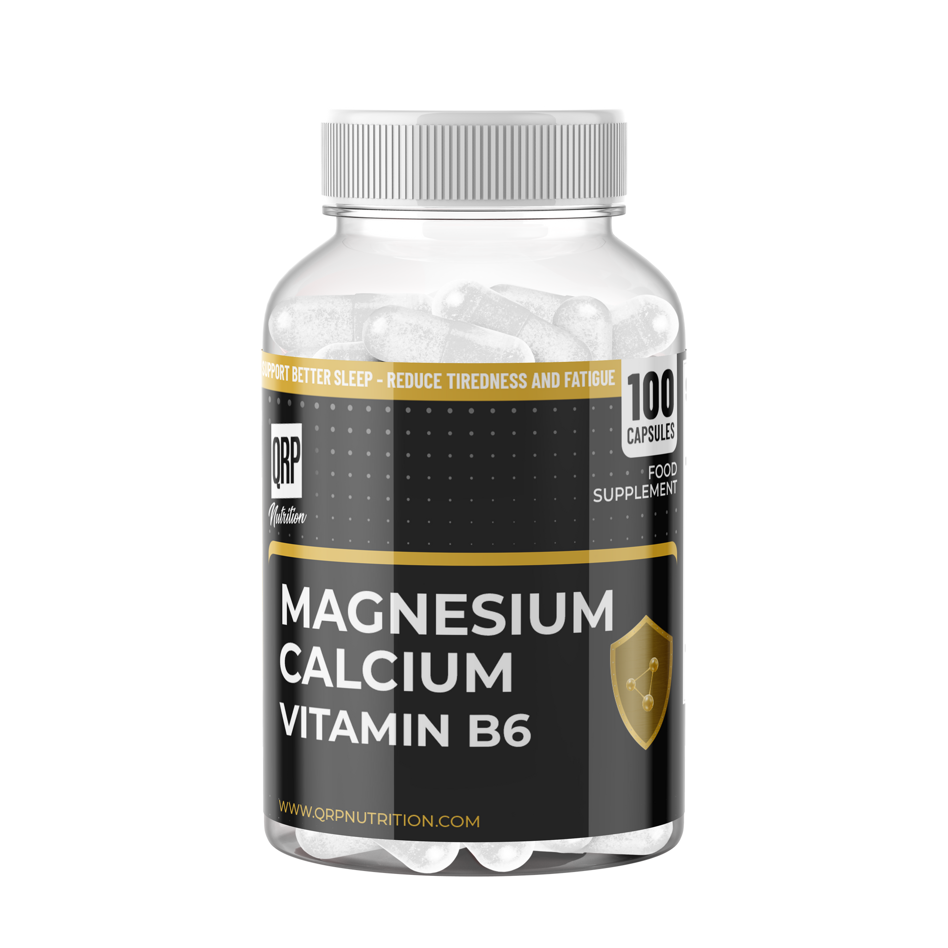 QRP Nutrition MAGNESIUM CALCIUM VITAMIN B6 100capsules image 0