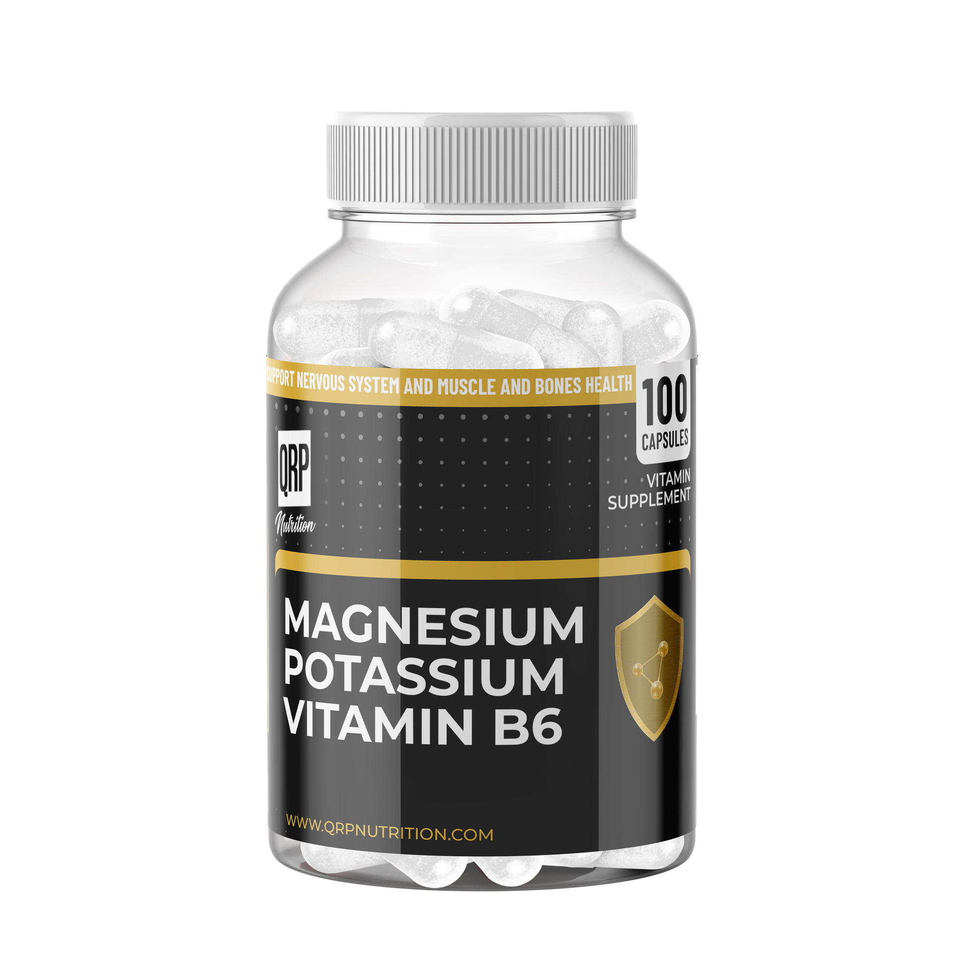 QRP Nutrition Magnesium Potassium B6 (90 capsules) image 0