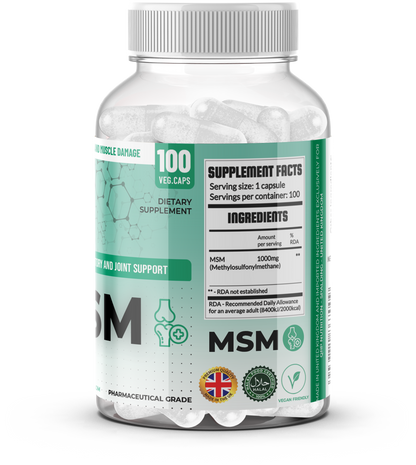 QRP Nutrition MSM 1000mg 100capsules image 2
