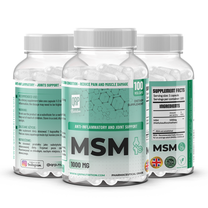 QRP Nutrition MSM 1000mg 100capsules image 0