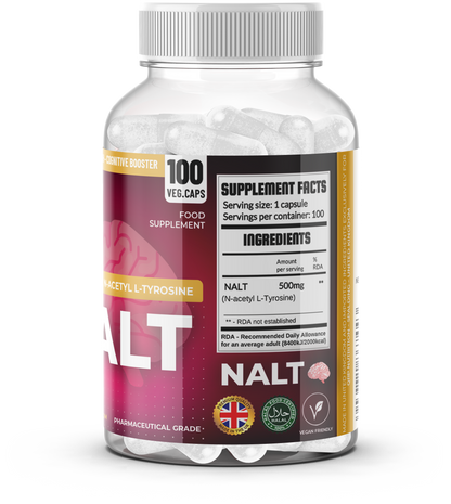 QRP Nutrition NALT (N-Acetyl L-Tyrosine) 500mg image 4