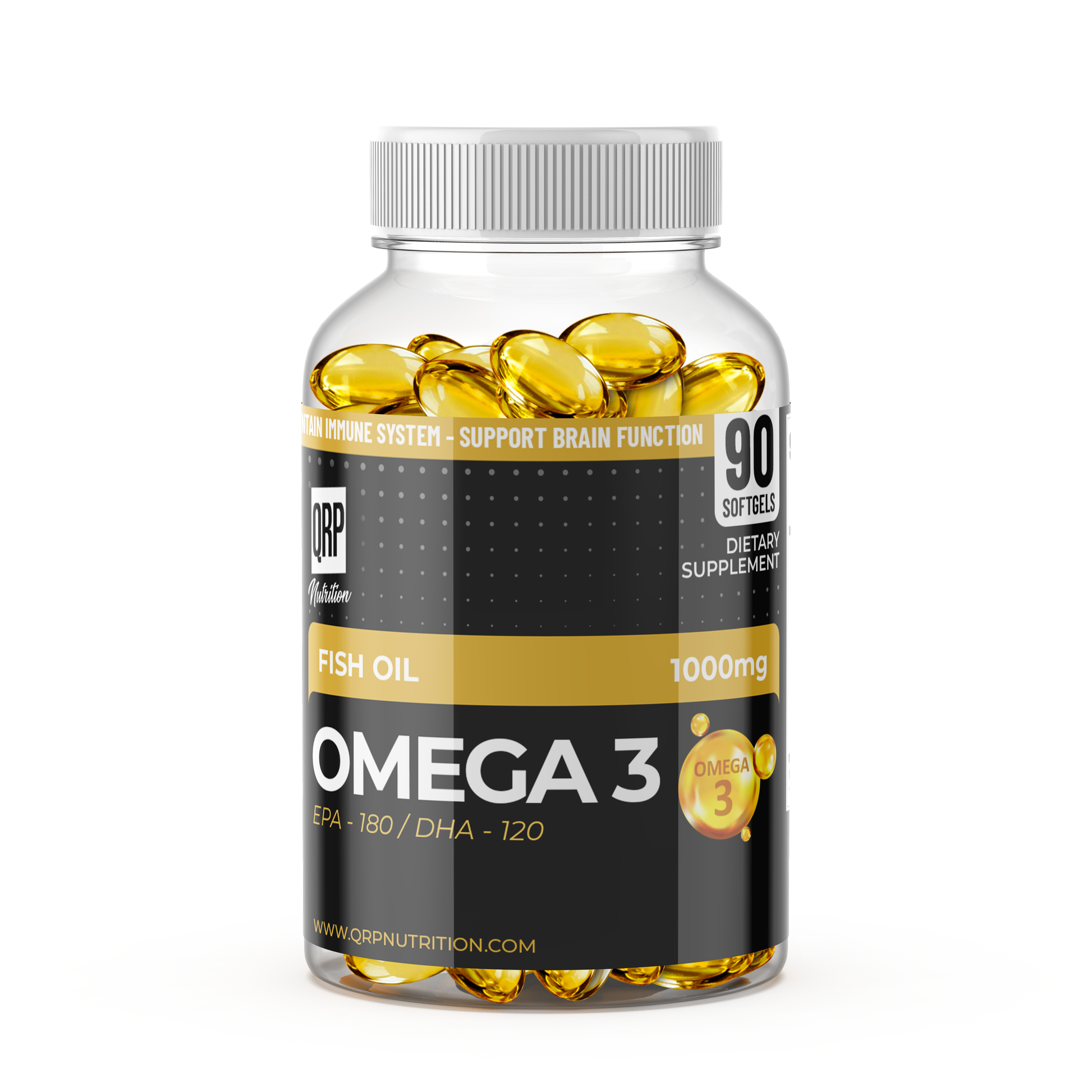 QRP Nutrition Omega-3 Fish Oil 1000mg image 0