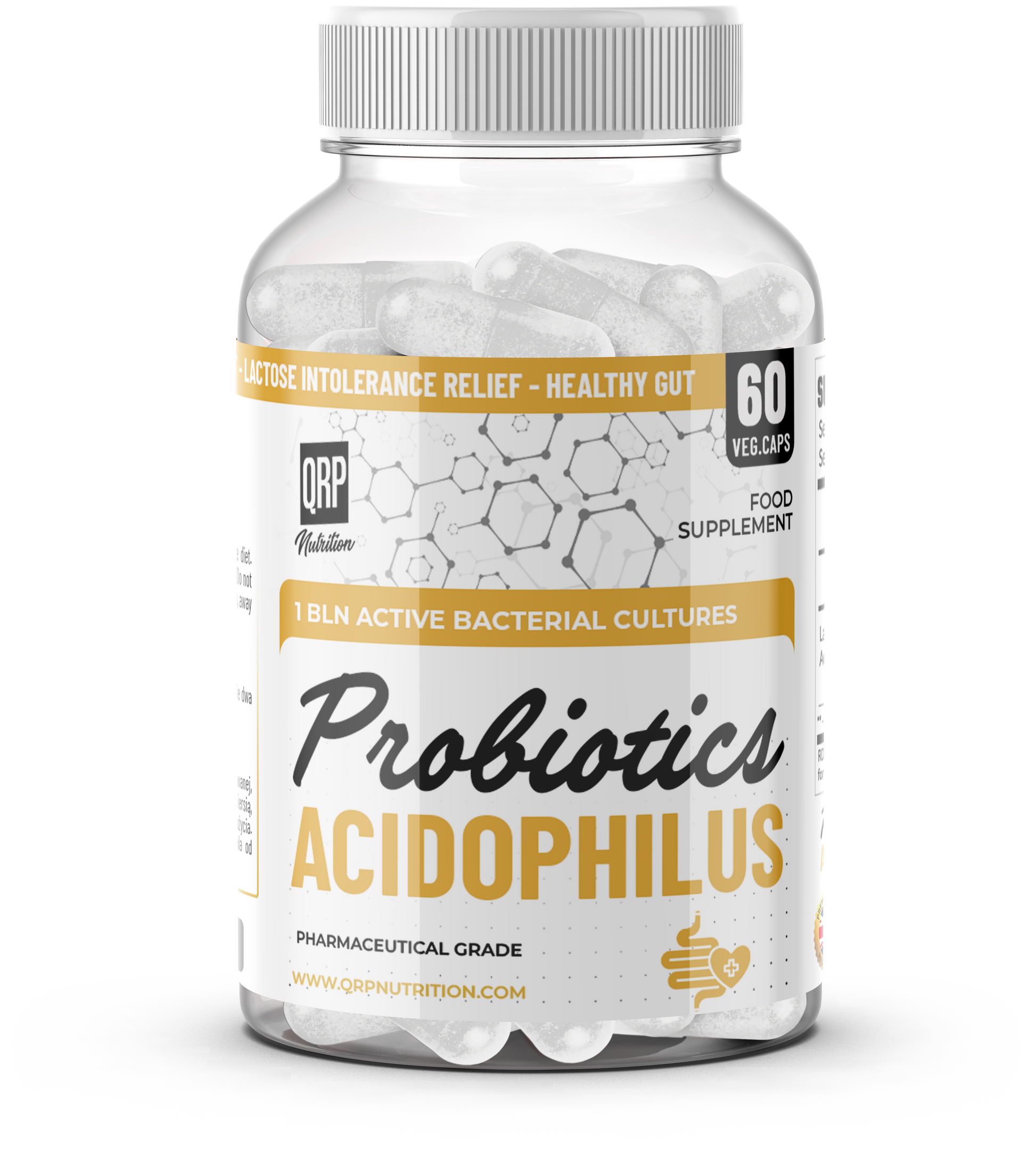QRP Nutrition Acidophilus Probiotics (60 veg. capsules) image 3
