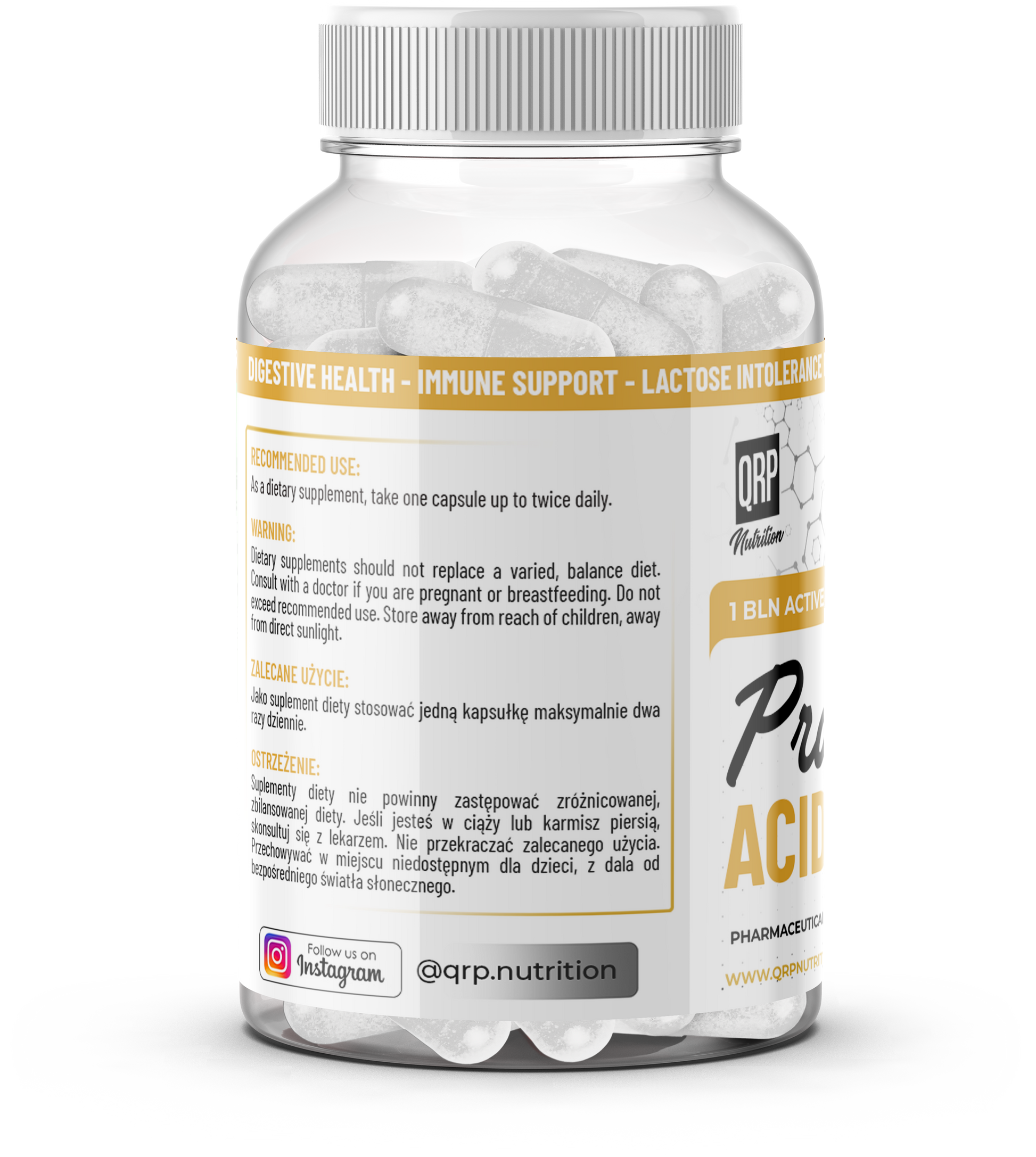 QRP Nutrition Acidophilus Probiotics (60 veg. capsules) image 4