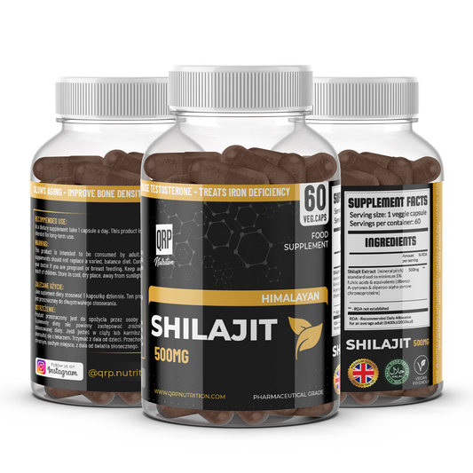 QRP Nutrition Shilajit 500mg 60veg.capsules image 0