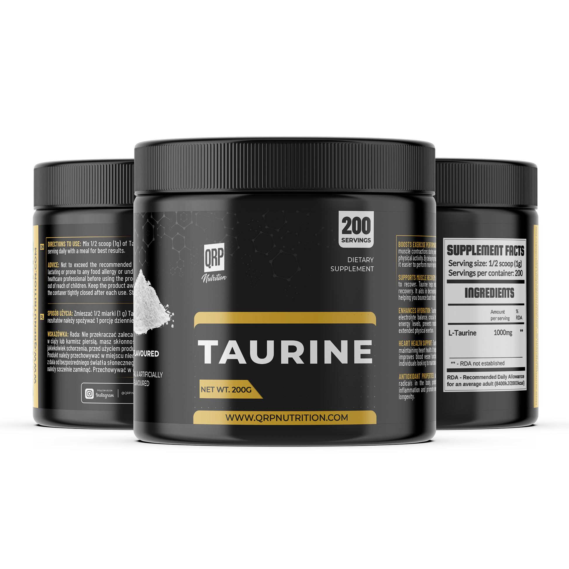 QRP Nutrition TAURINE 200g image 0