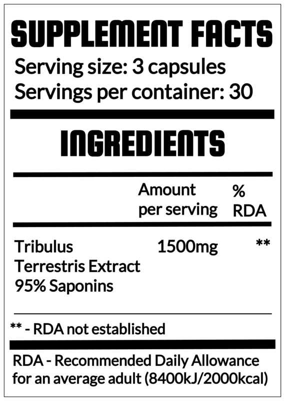 QRP Nutrition Tribulus Terrestris (90capsules) image 1