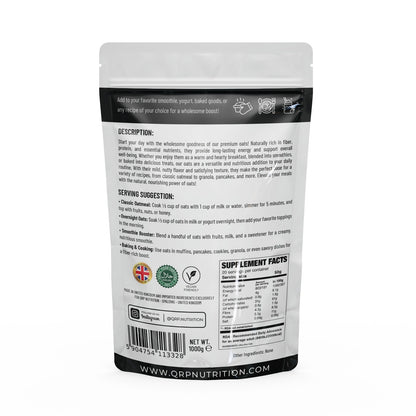 qrp nutrition ultra fine oats 1kg back mockup back