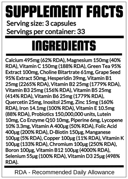 QRP Nutrition VITA-MIN+ (probiotics, antioxidants) image 1
