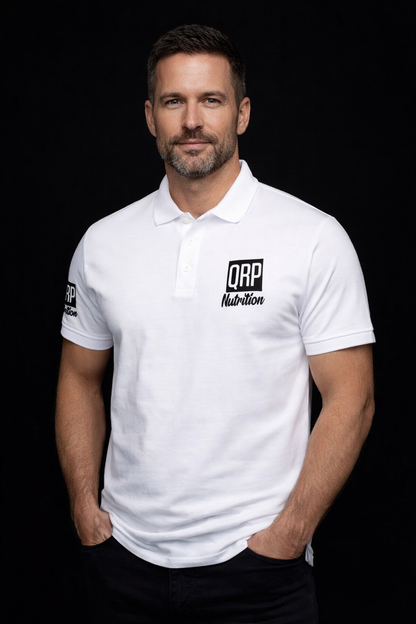 QRP Nutrition White Polo