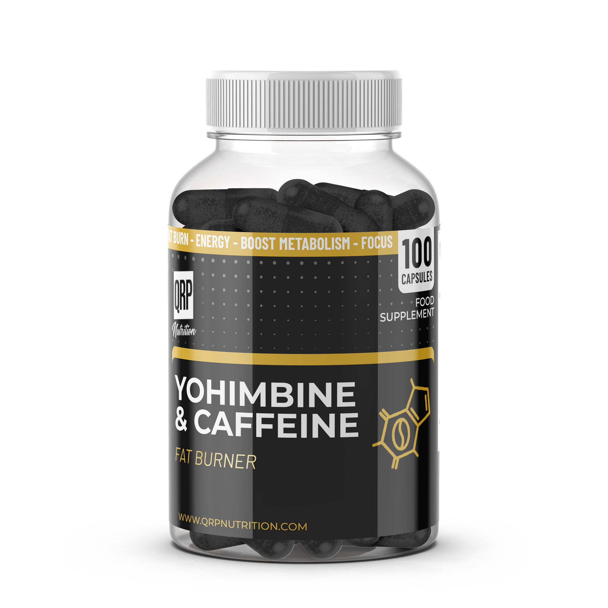 QRP Nutrition Yohimbine+Caffeine (100capsules) image 0