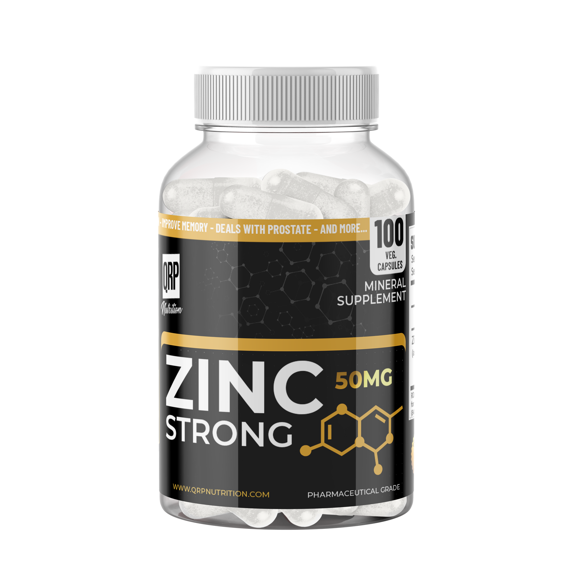 QRP Nutrition ZINC Strong -  50mg image 2