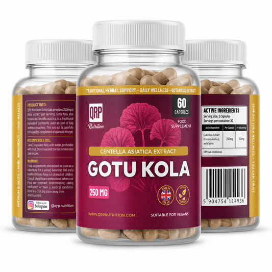 QRP Nutrition Gotu Kola 250mg 60capsules