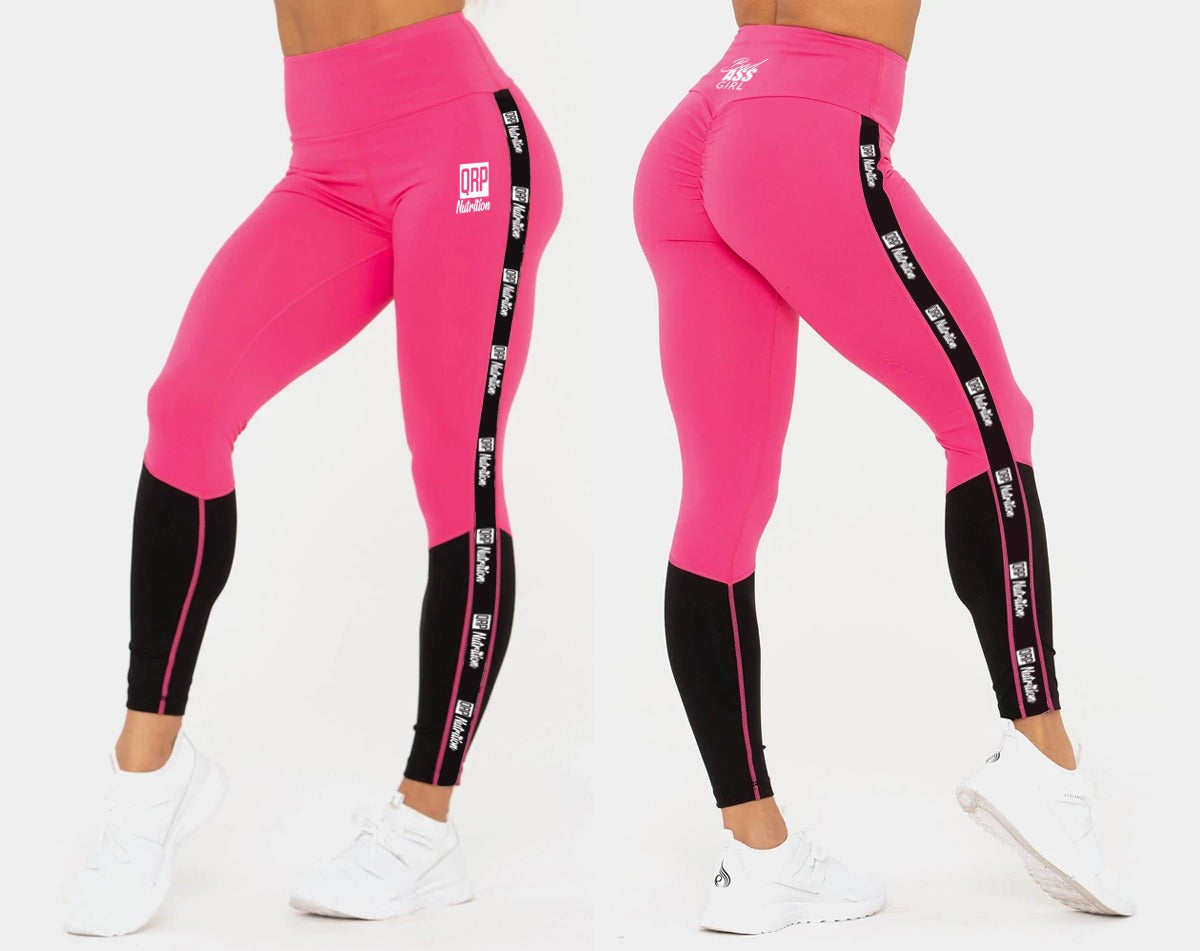 QRP Nutrition Pink&Black leggins image 0