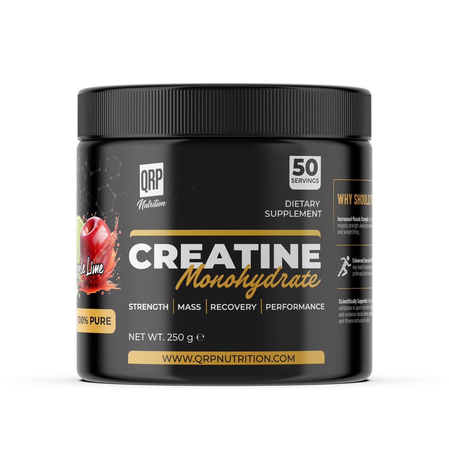 QRP Nutrition Creatine Monohydrate (250g / 500g)