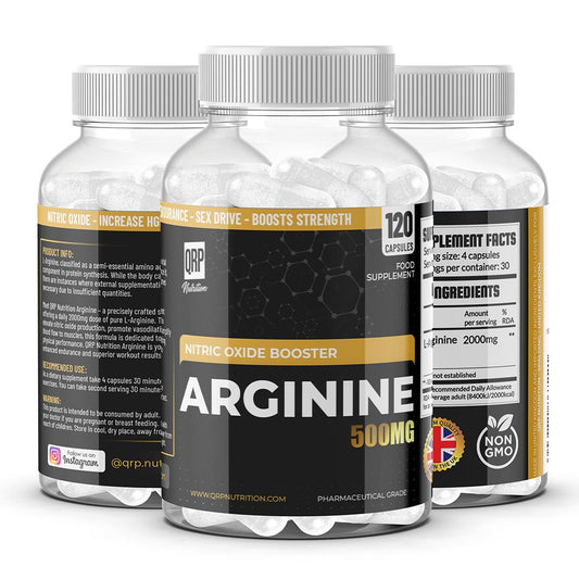 QRP Nutrition Arginine 500mg 120capsules