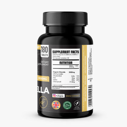 QRP Nutrition Organic CHLORELLA 180 tablets