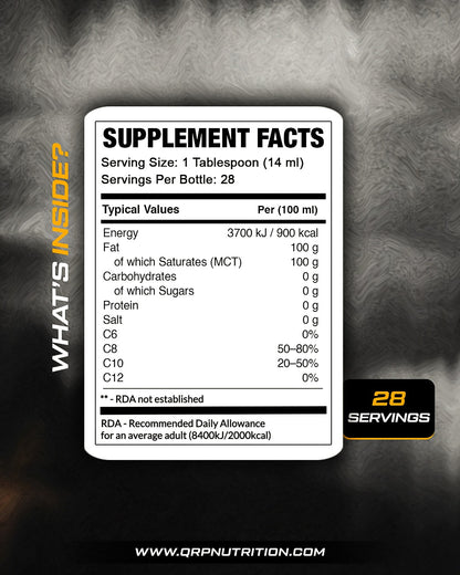 QRP Nutrition MCT Oil 400ml