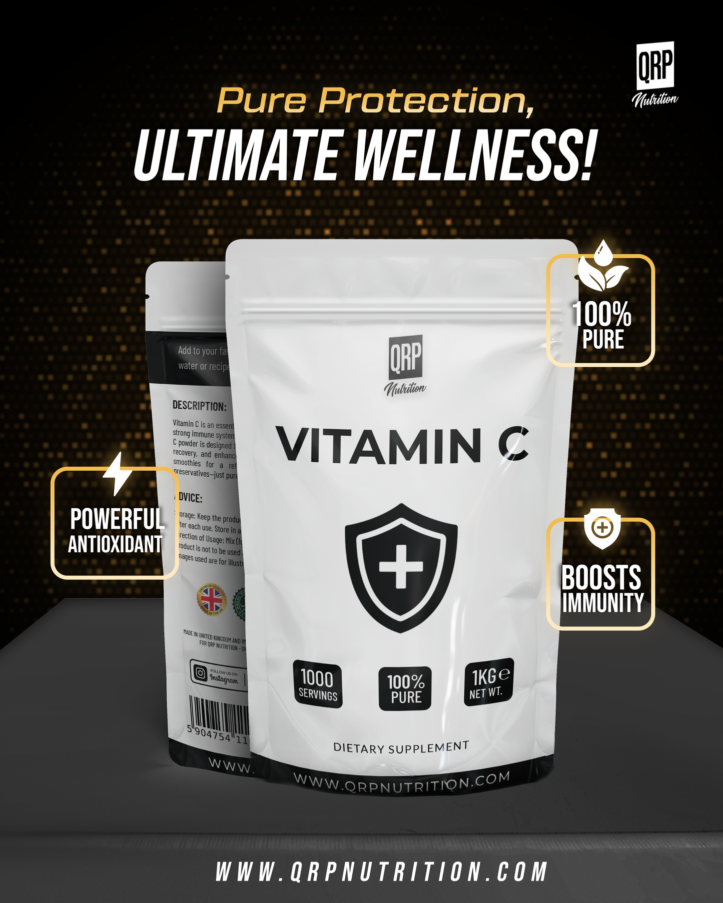 QRP Nutrition VITAMIN C 1000g