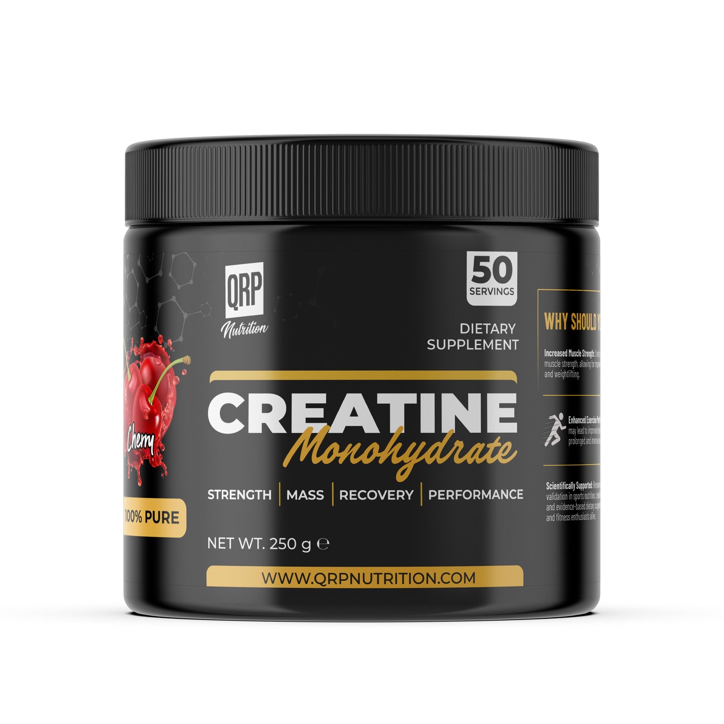 QRP Nutrition Creatine Monohydrate (250g / 500g)
