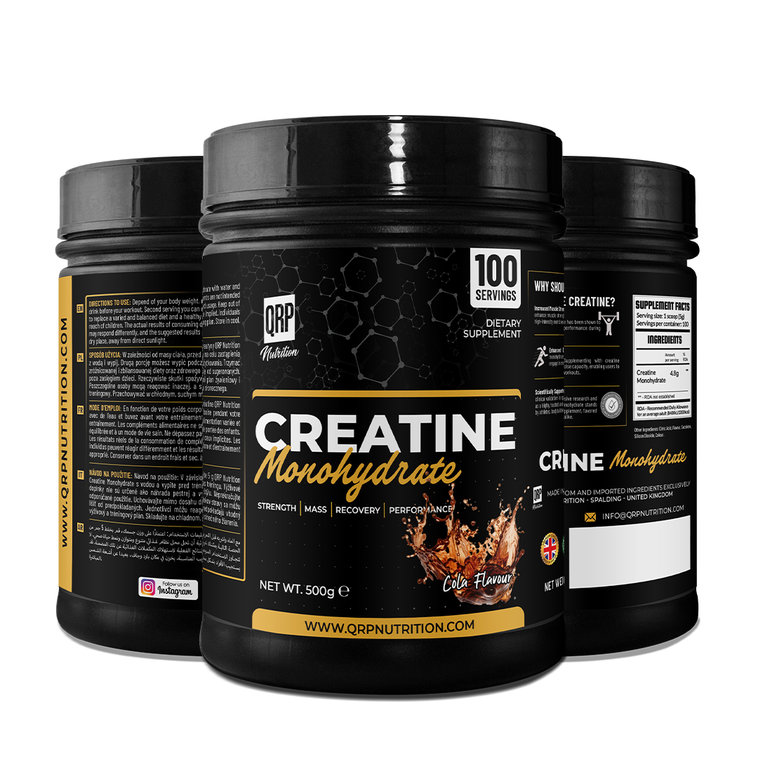 QRP Nutrition Creatine Monohydrate (250g / 500g)