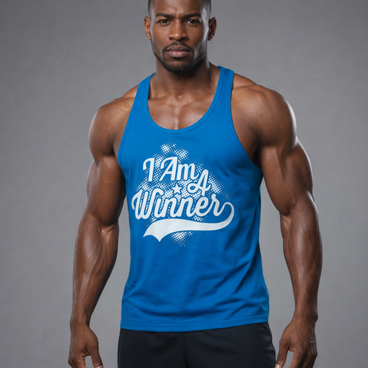 QRP Nutrition Gym Vest 'I Am A Winner'