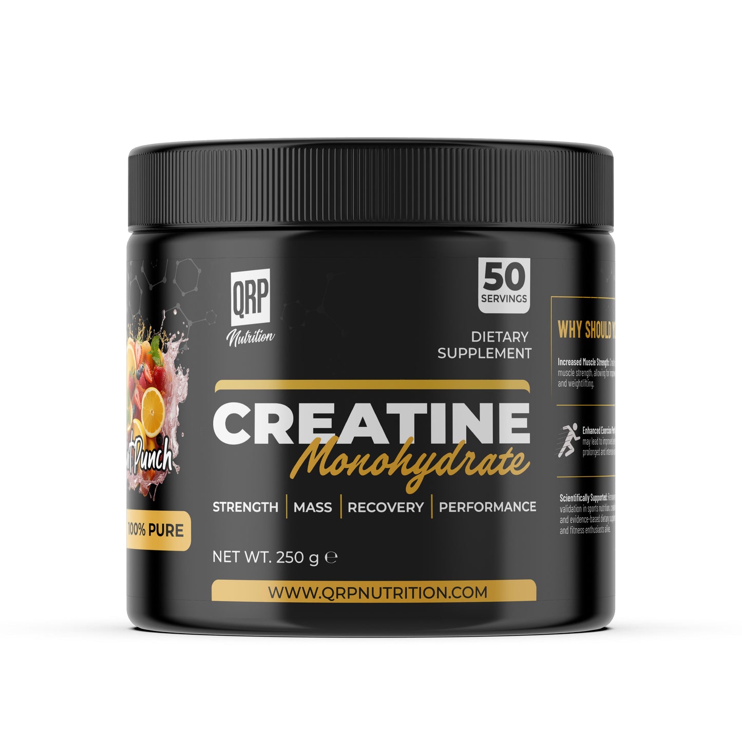 QRP Nutrition Creatine Monohydrate (250g / 500g)