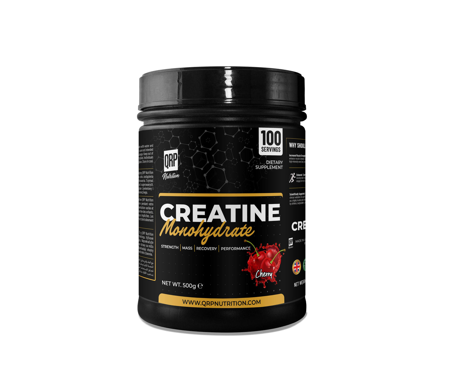 QRP Nutrition Creatine Monohydrate (250g / 500g)